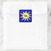 Woodcarver's Sunburst Dala Sticker (Tas)