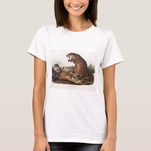 Woodchuck Camping Deco Gifts T-shirt (Voorkant)