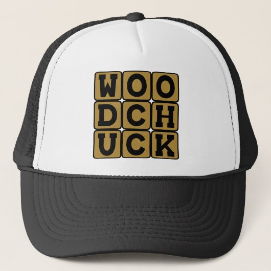 Woodchuck, Groundhog Trucker Pet (Voorkant)