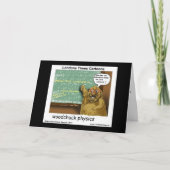 Woodchuck Physics Funny Greeting Cards Kaart (Voorkant)