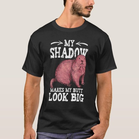 Woodchuck Shadow Groundhog Day T-shirt (Voorkant)