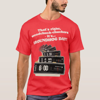 Woodchuckchuckers Groundhog Dag Wekker T-shirt