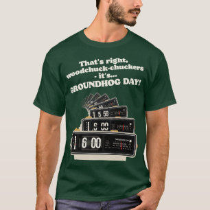 Woodchuckchuckers Groundhog Dag Wekker T-shirt