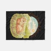 Woodchucks &amp; Sunshine Funny Groundhog Day Vint Fleece Deken (Voorkant (Horizontaal))