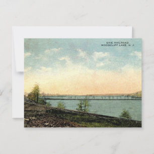 Woodcliff Lake NJ Erie-spoorweg, 1910s Briefkaart