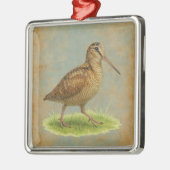 Woodcock design Christmas tree decoration Metalen Ornament (Links)