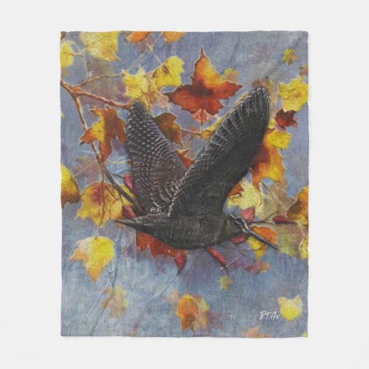 Woodcock Fleece Deken (Voorkant)