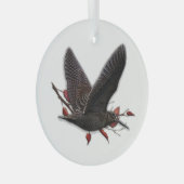 Woodcock Glas Ornament (Voorkant Rechts)