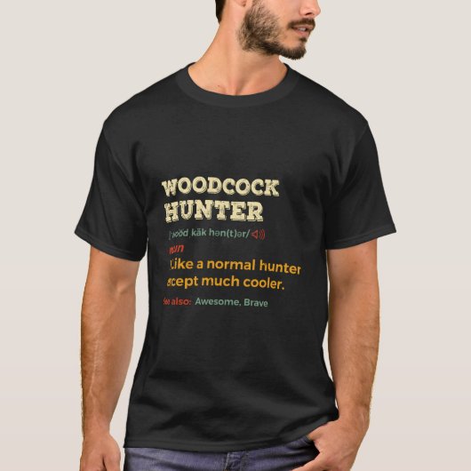 Woodcock Hunter Timberdoodle Bogsucker Hokumpoke T-shirt (Voorkant)