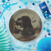 Woodcock Hunting met German Wirehaered Pointer Papieren Bordje (Feest)