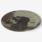 Woodcock Hunting met German Wirehaered Pointer Papieren Bordje (Gekanteld)