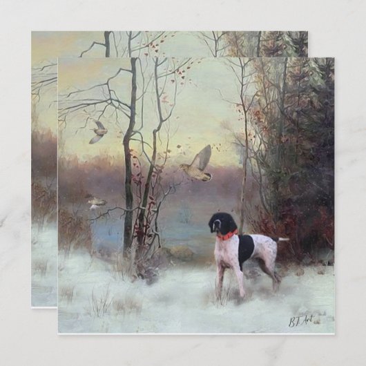 Woodcock Hunting met SAP Feestdagenkaart (Voorkant / Achterkant)