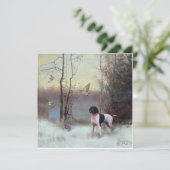 Woodcock Hunting met SAP Feestdagenkaart (Staand voorkant)