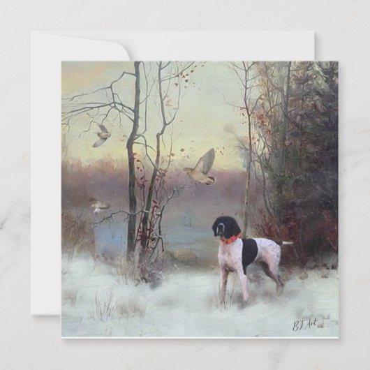 Woodcock Hunting met SAP Feestdagenkaart (Voorkant)