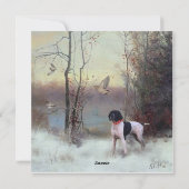 Woodcock Hunting met SAP Feestdagenkaart (Achterkant)