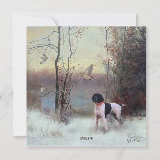 Woodcock Hunting met SAP Feestdagenkaart (Achterkant)