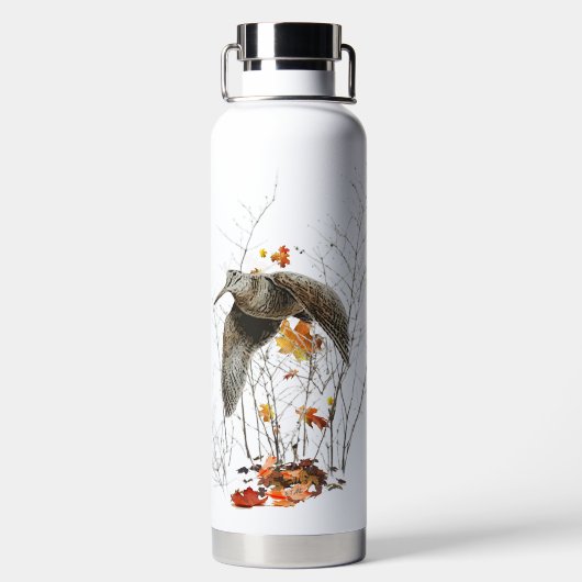 Woodcock Hunting Season Waterfles (Achterkant)