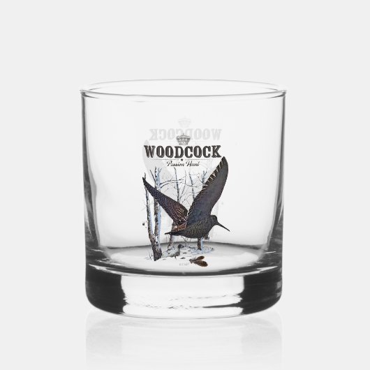 Woodcock Hunting Season Whisky Glas (Achterkant)