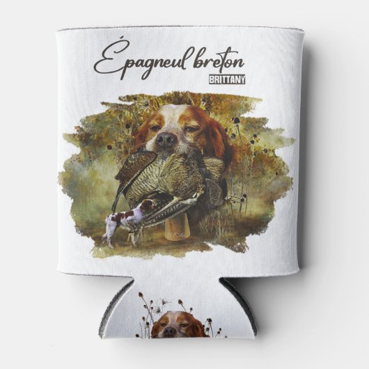 Woodcock jacht met Brittany Spaniel Blikjeskoeler (Voorkant)