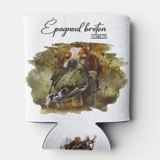 Woodcock jacht met Brittany Spaniel Blikjeskoeler (Achterkant)