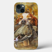 Woodcock jacht met Brittany Spaniel Case-Mate iPhone Case (Achterkant)