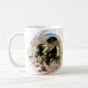 Woodcock jacht met Brittany Spaniel Koffiemok