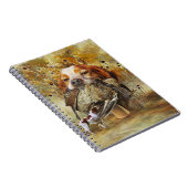 Woodcock jacht met Brittany Spaniel Notitieboek (Rechterzijde)