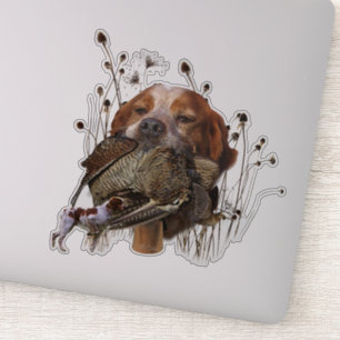 Woodcock jacht met Brittany Spaniel Sticker