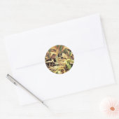 Woodcock op Nest Ronde Sticker (Envelop)