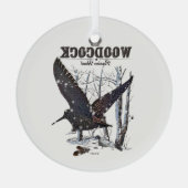 Woodcock - Passion Hunt Glas Ornament (Achterkant)