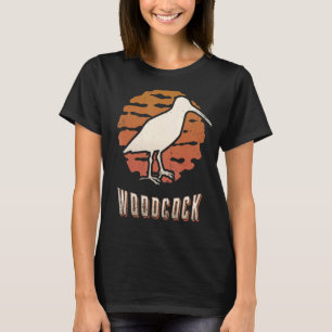 Woodcock Retro Classic Animal Sunset T-shirt