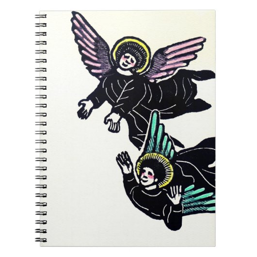 Woodcut Angels Notitieboek (Voorkant)