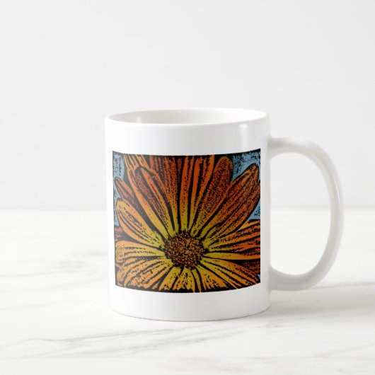 Woodcut Daisy Koffiemok (Rechts)