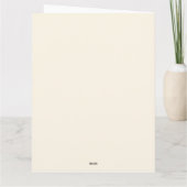 Woodcut effect huis planten nieuw huis, uw bericht bedankkaart (Achterkant)