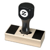 Woodcut Flag van Canada Rubberstempel (Stempel)