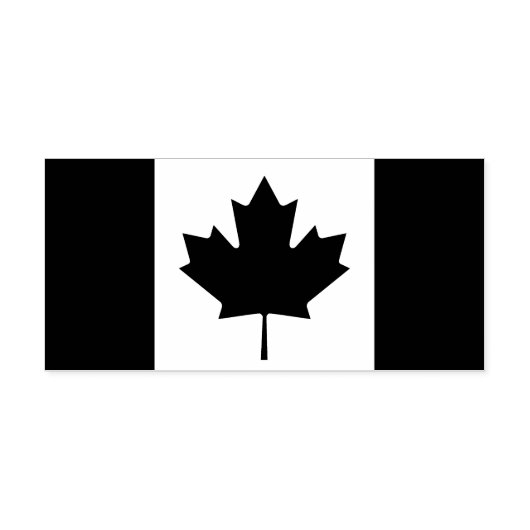 Woodcut Flag van Canada Rubberstempel (Afrduk)