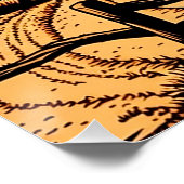 Woodcut Landscape Perfect Poster (Hoek)