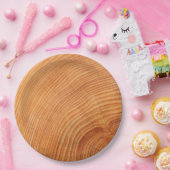 WOODCUT TIMBER PATROON PAPIEREN BORDJE (Feest)