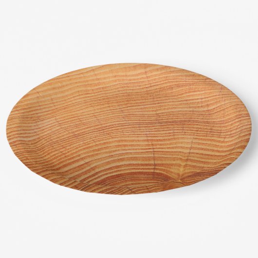 WOODCUT TIMBER PATROON PAPIEREN BORDJE (Gekanteld)