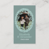 Woodcut Wreath Party Ticket (Voorkant)