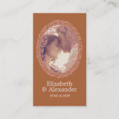 Woodcut Wreath Party Ticket - Rust (Voorkant)