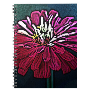 Woodcut Zinnia Notitieboek