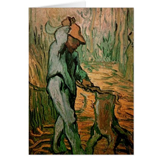 Woodcutter (na Millet) van Vincent van Gogh (Voorkant)