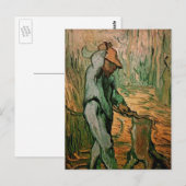 Woodcutter (na Millet) van Vincent van Gogh Briefkaart (Voorkant / Achterkant)