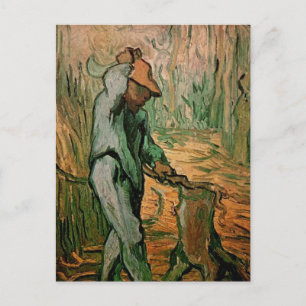 Woodcutter (na Millet) van Vincent van Gogh Briefkaart