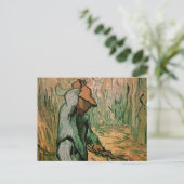 Woodcutter (na Millet) van Vincent van Gogh Briefkaart (Staand voorkant)