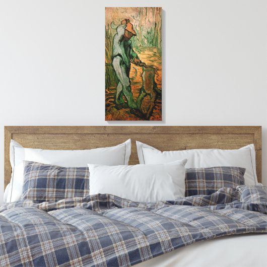 Woodcutter (na Millet) van Vincent van Gogh Canvas Afdruk (Insitu (Slaapkamer))