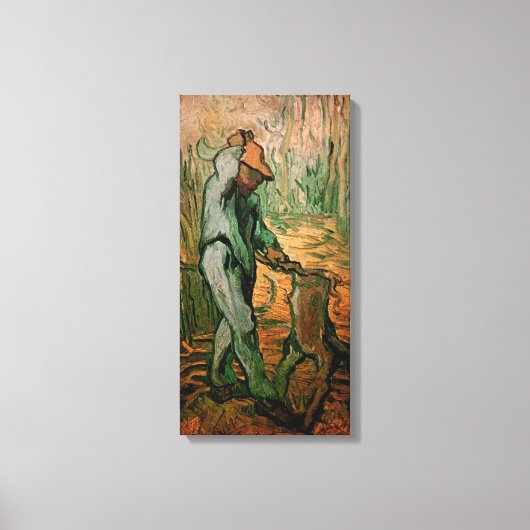 Woodcutter (na Millet) van Vincent van Gogh Canvas Afdruk (Voorkant)