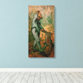 Woodcutter (na Millet) van Vincent van Gogh Canvas Afdruk (Insitu (Houten vloer))
