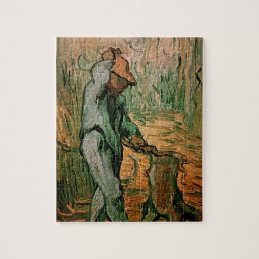 Woodcutter (na Millet) van Vincent van Gogh Legpuzzel (Verticaal)